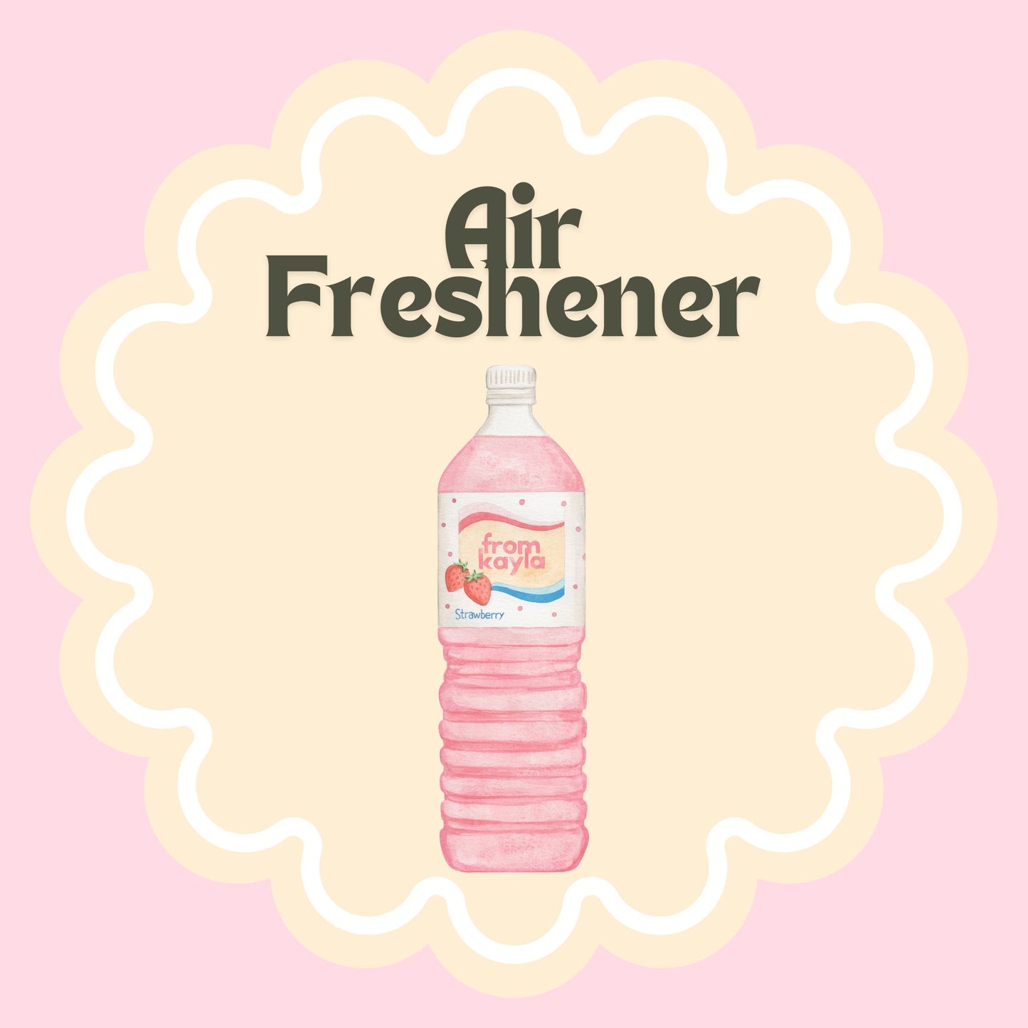 Strawberry Calpico Air Freshener (Pre-Order)