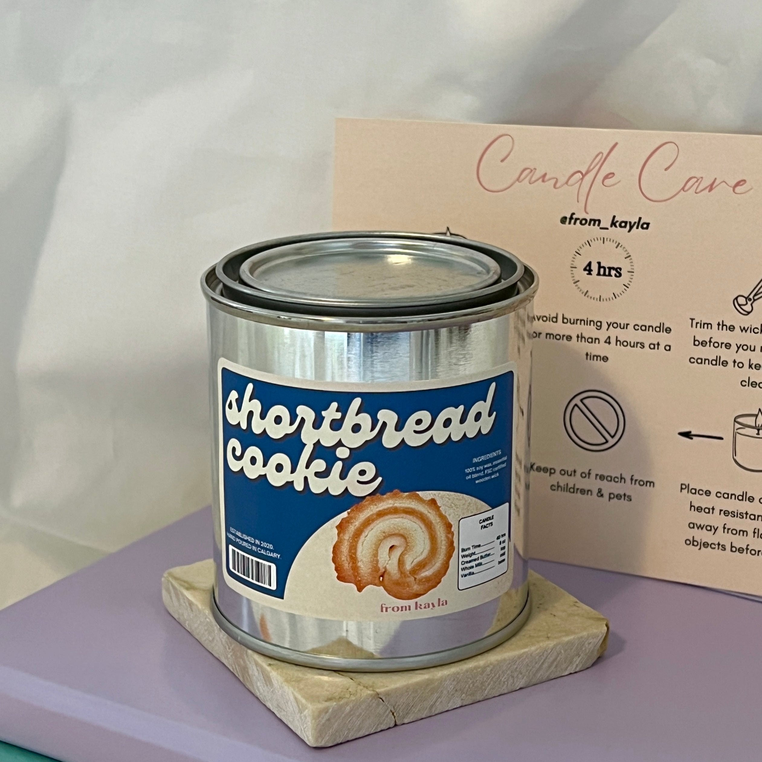 Shortbread Cookie Candle