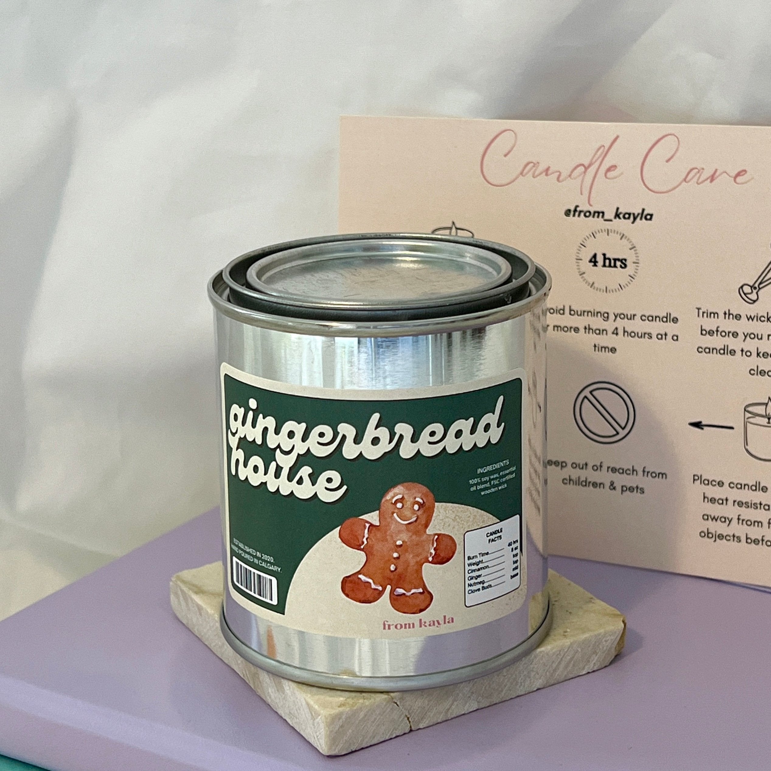 Gingerbread House Candle